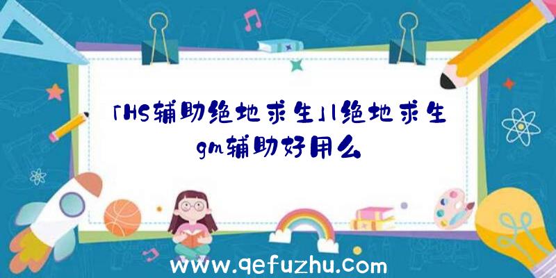 「HS辅助绝地求生」|绝地求生gm辅助好用么